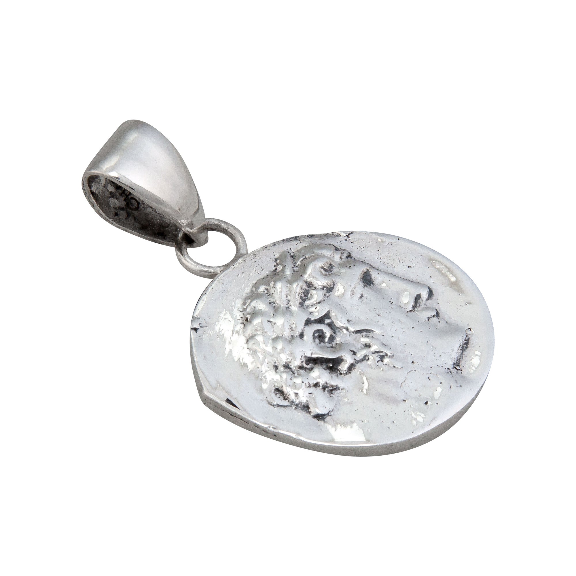 Sterling Silver Greek Coin Pendant | Charles Albert Jewelry