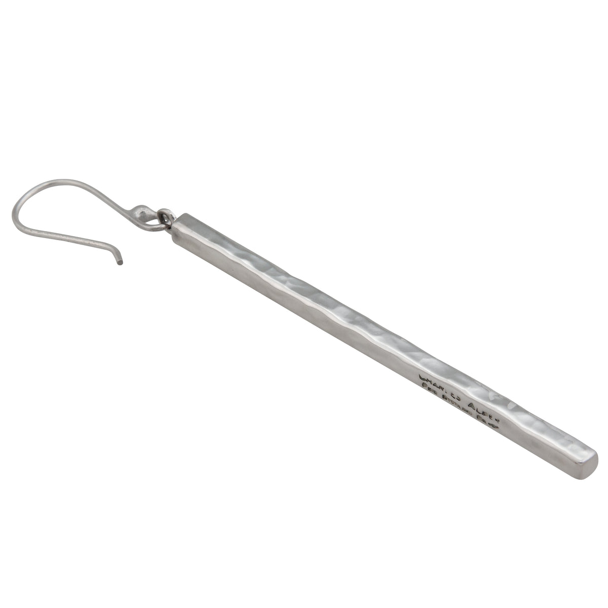 Sterling Silver Hammered Stick Earrings | Charles Albert Jewelry