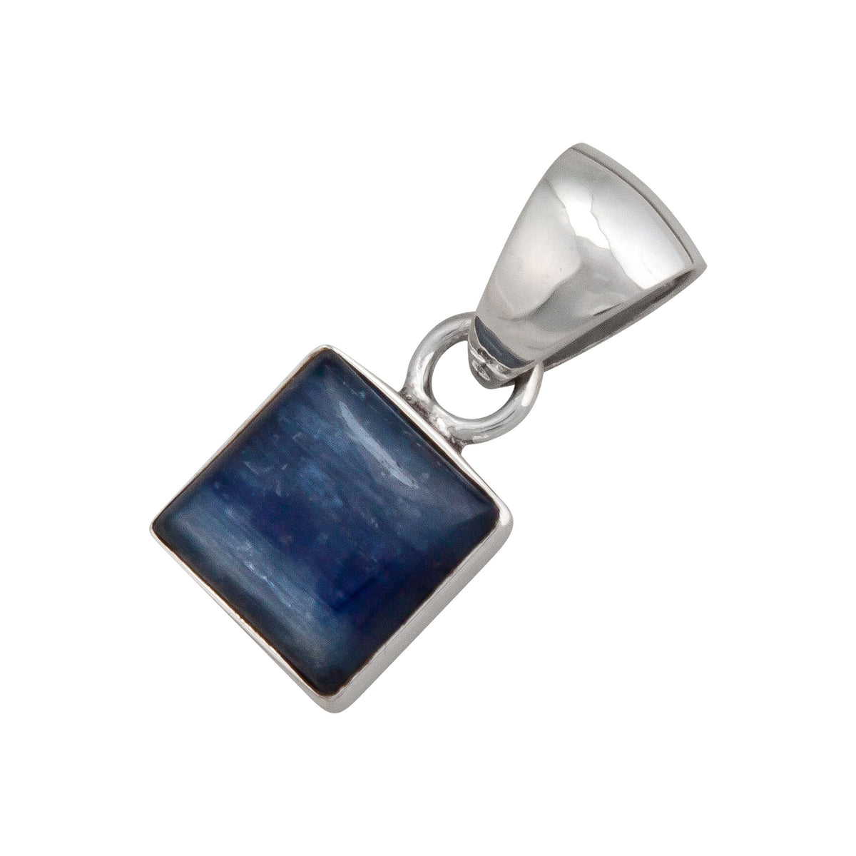 Sterling Silver Kyanite Square Pendant | Charles Albert Jewelry