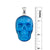 Sterling Silver Large Fiber Optic Skull Pendant | Charles Albert Jewelry