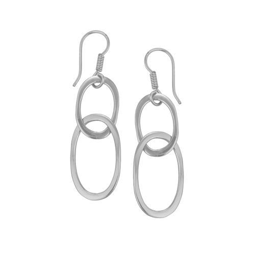 Sterling Silver Lightweight Chain Link Earrings | Charles Albert Jewelry