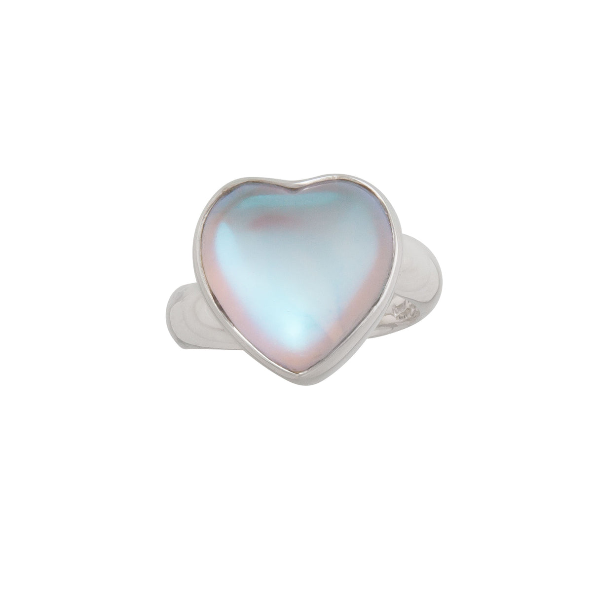 Sterling Silver Luminite Heart Adjustable Ring | Charles Albert Jewelry