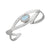 Sterling Silver Luminite Mini Infinity Cuff | Charles Albert Jewelry