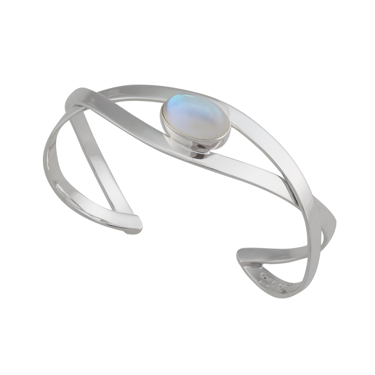 Sterling Silver Luminite Mini Infinity Cuff | Charles Albert Jewelry