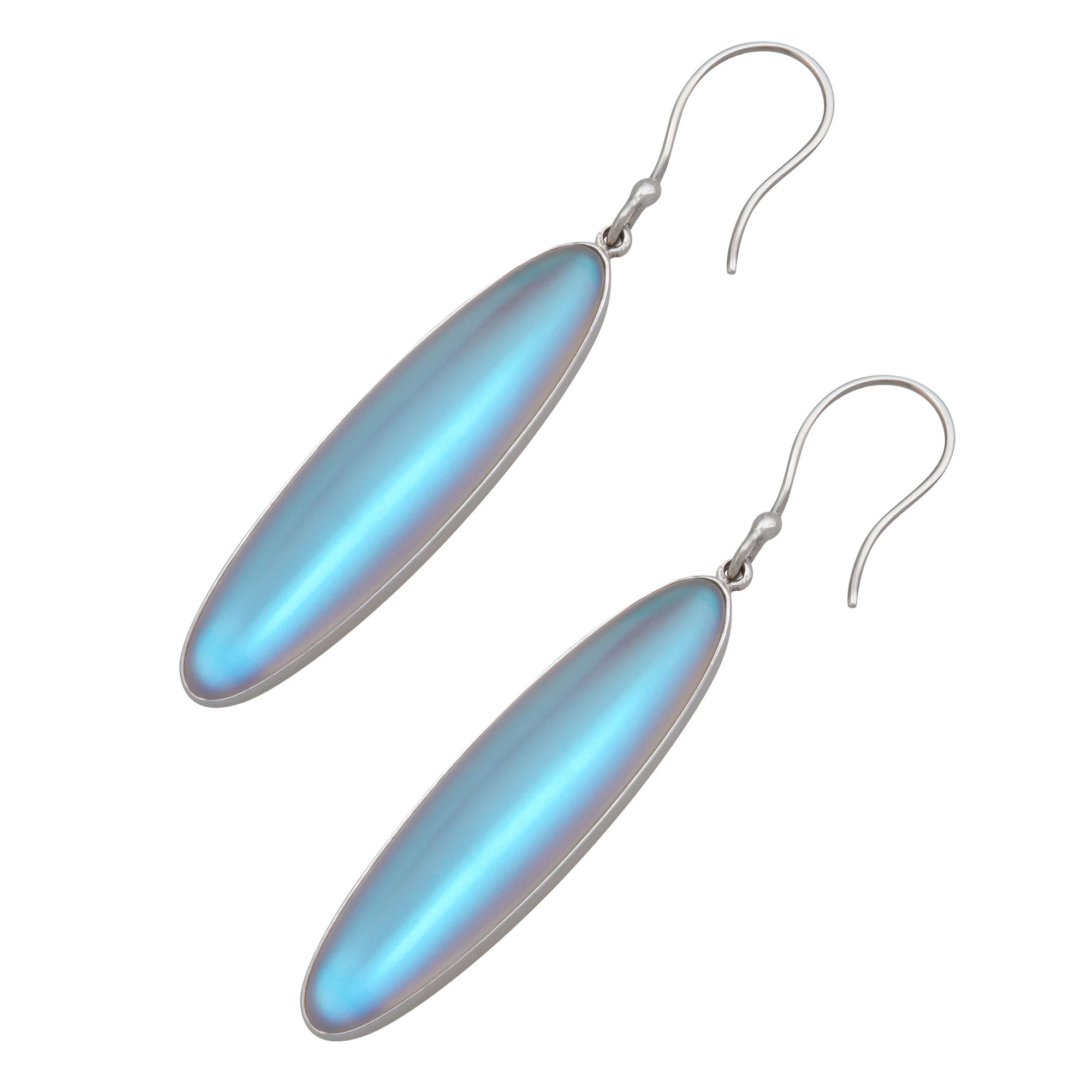 Sterling Silver Luminite Oblong Drop Earrings | Charles Albert Jewelry