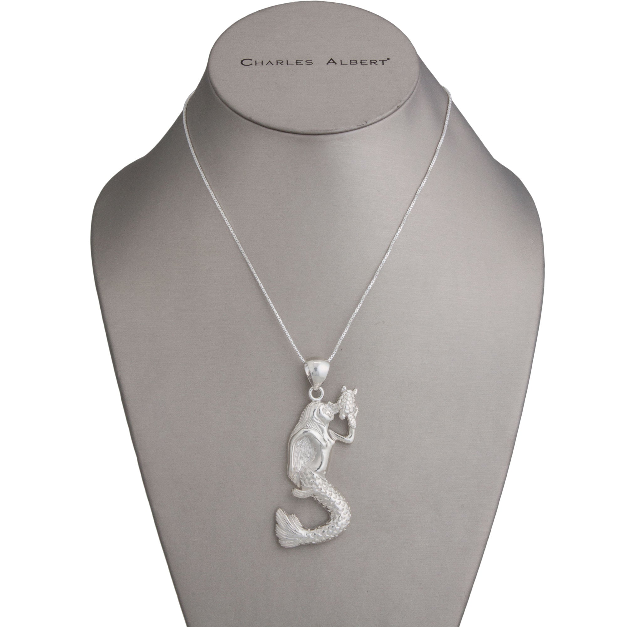 Sterling Silver Mermaid Pendant | Charles Albert Jewelry