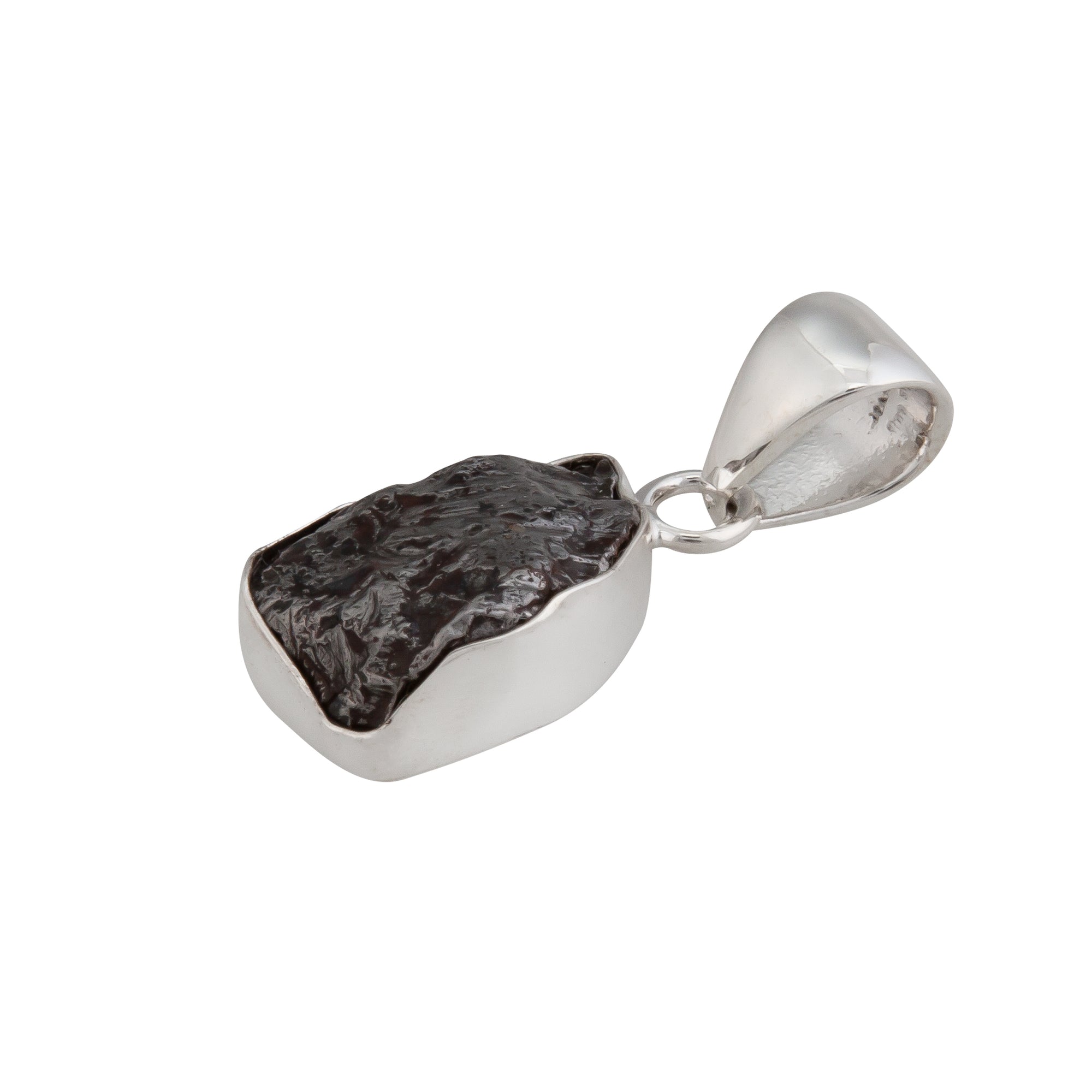 Sterling Silver Meteorite Pendant | Charles Albert Jewelry