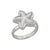 Sterling Silver Mother of Pearl Starfish Petite Adjustable Ring | Charles Albert Jewelry