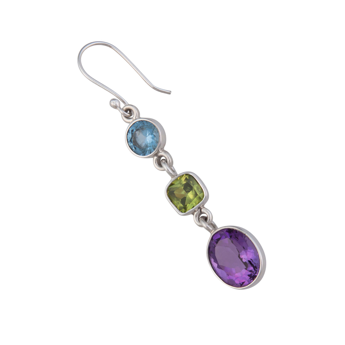 Sterling Silver Multi-Gemstone Drop Earrings | Charles Albert Jewelry