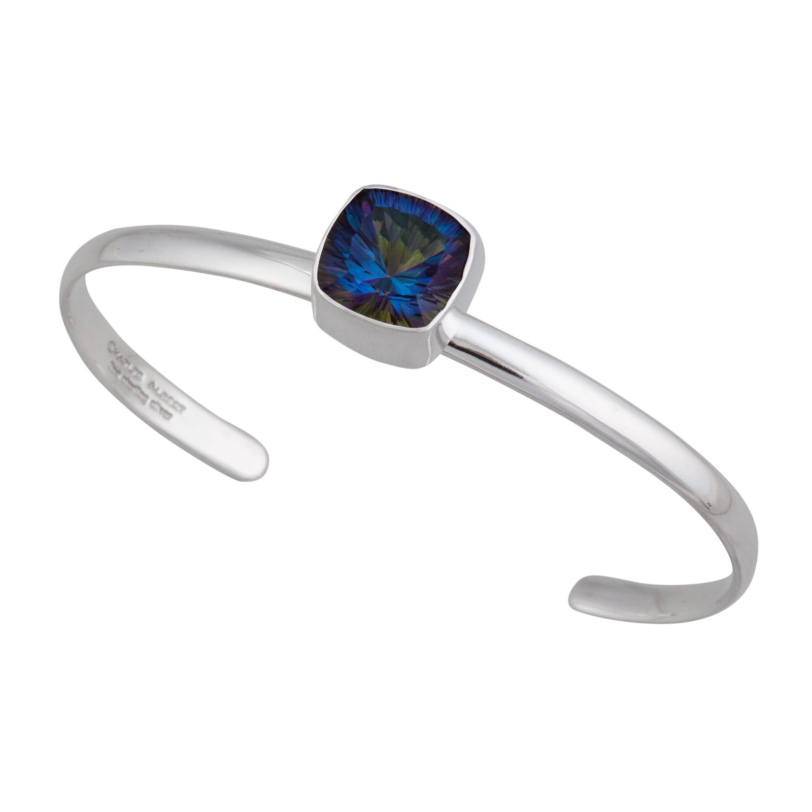 Sterling Silver Mystic Quartz Mini Cuff | Charles Albert Jewelry