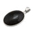 Sterling Silver Onyx Oval Pendant | Charles Albert Jewelry