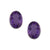 Sterling Silver Oval Amethyst Clip Earrings | Charles Albert Jewelry