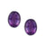 Sterling Silver Oval Amethyst Clip Earrings | Charles Albert Jewelry