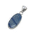 Sterling Silver Oval Blue Aventurine Pendant | Charles Albert Jewelry