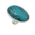 Sterling Silver Oval Turquoise Adjustable Ring | Charles Albert Jewelry