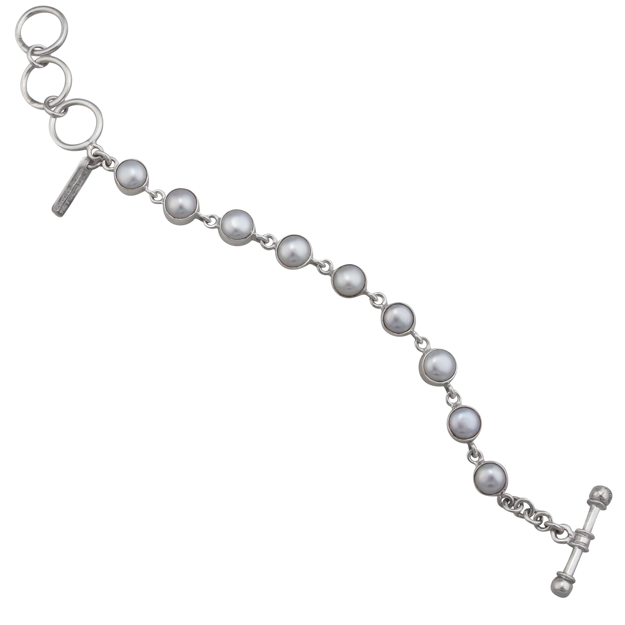 Sterling Silver Pearl Bracelet | Charles Albert Jewelry