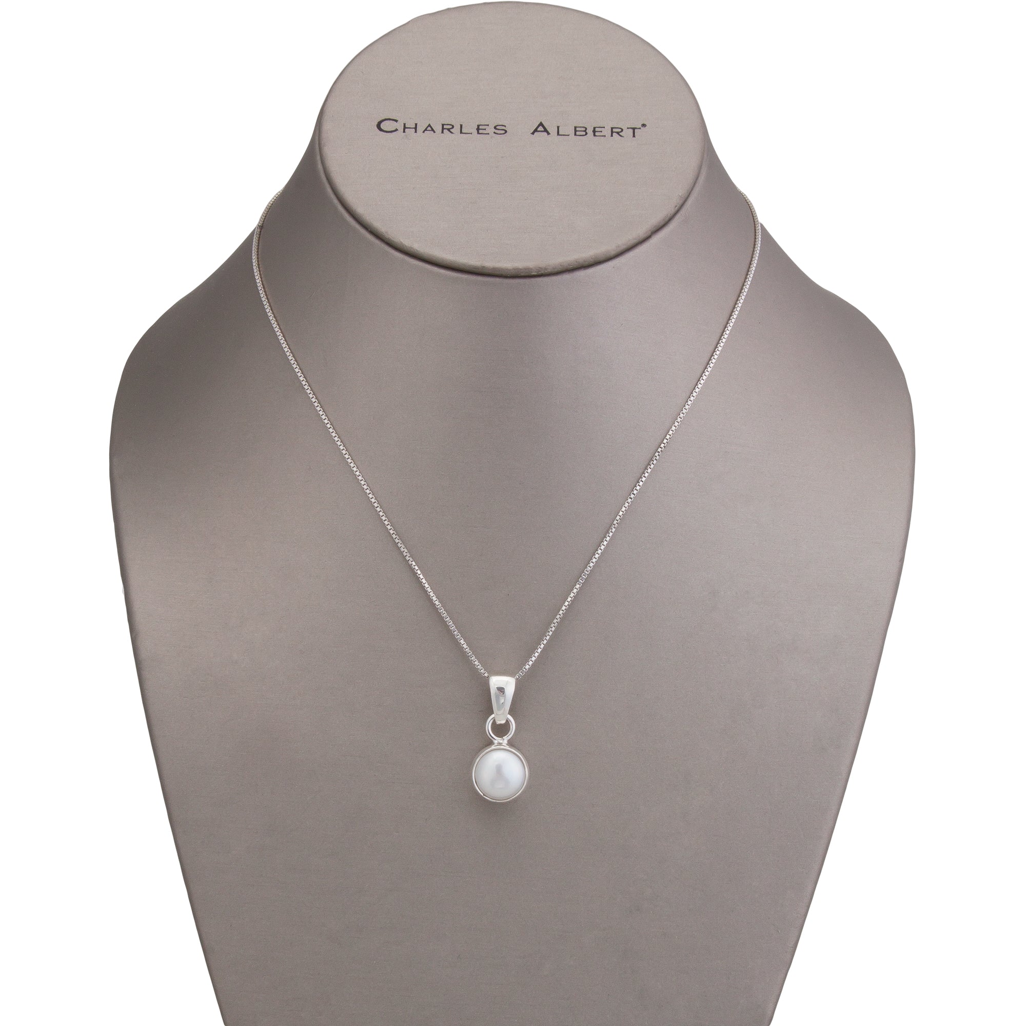 Sterling Silver Pearl Pendant | Charles Albert Jewelry