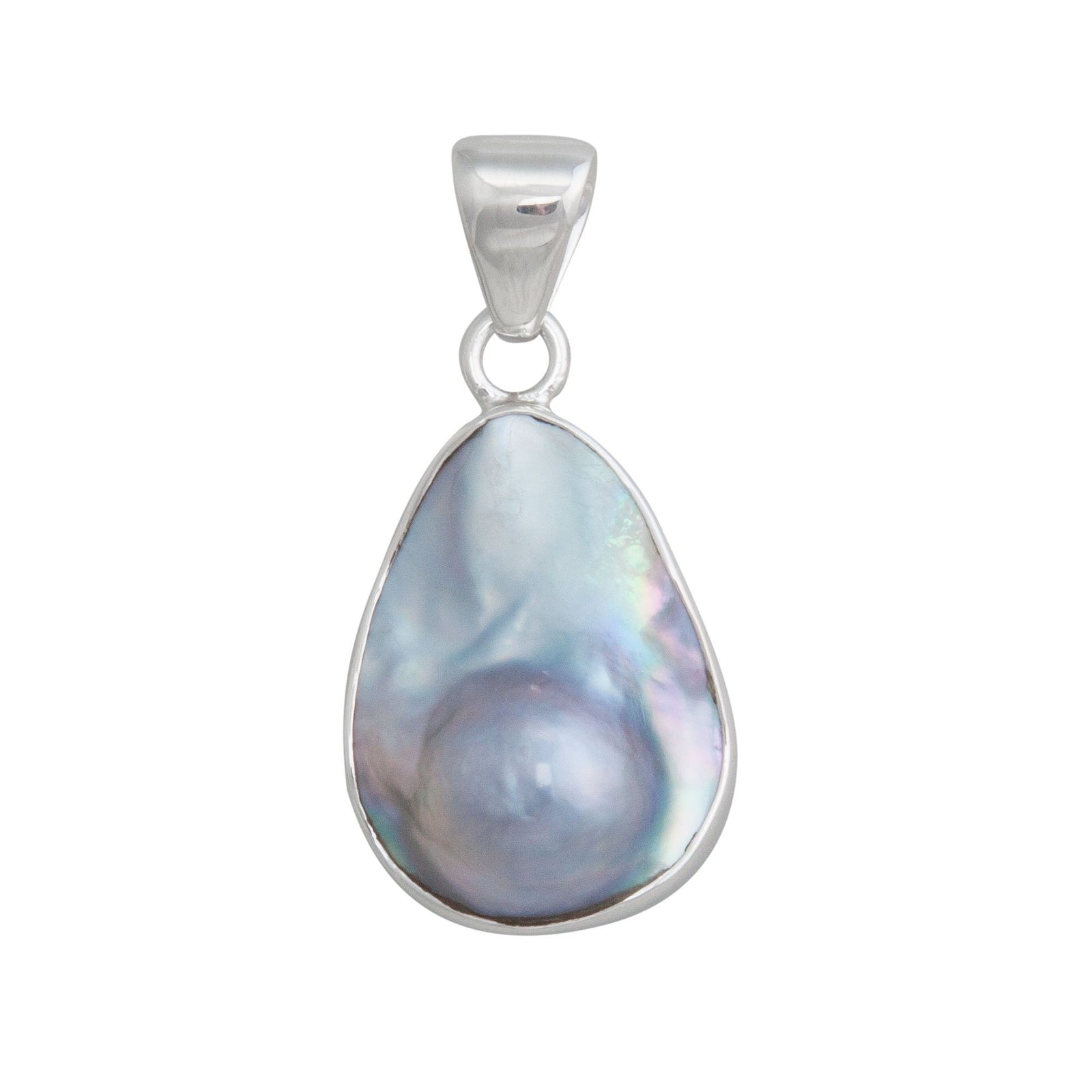 Sterling Silver Petite Mabe Blister Pearl Pendant | Charles Albert Jewelry