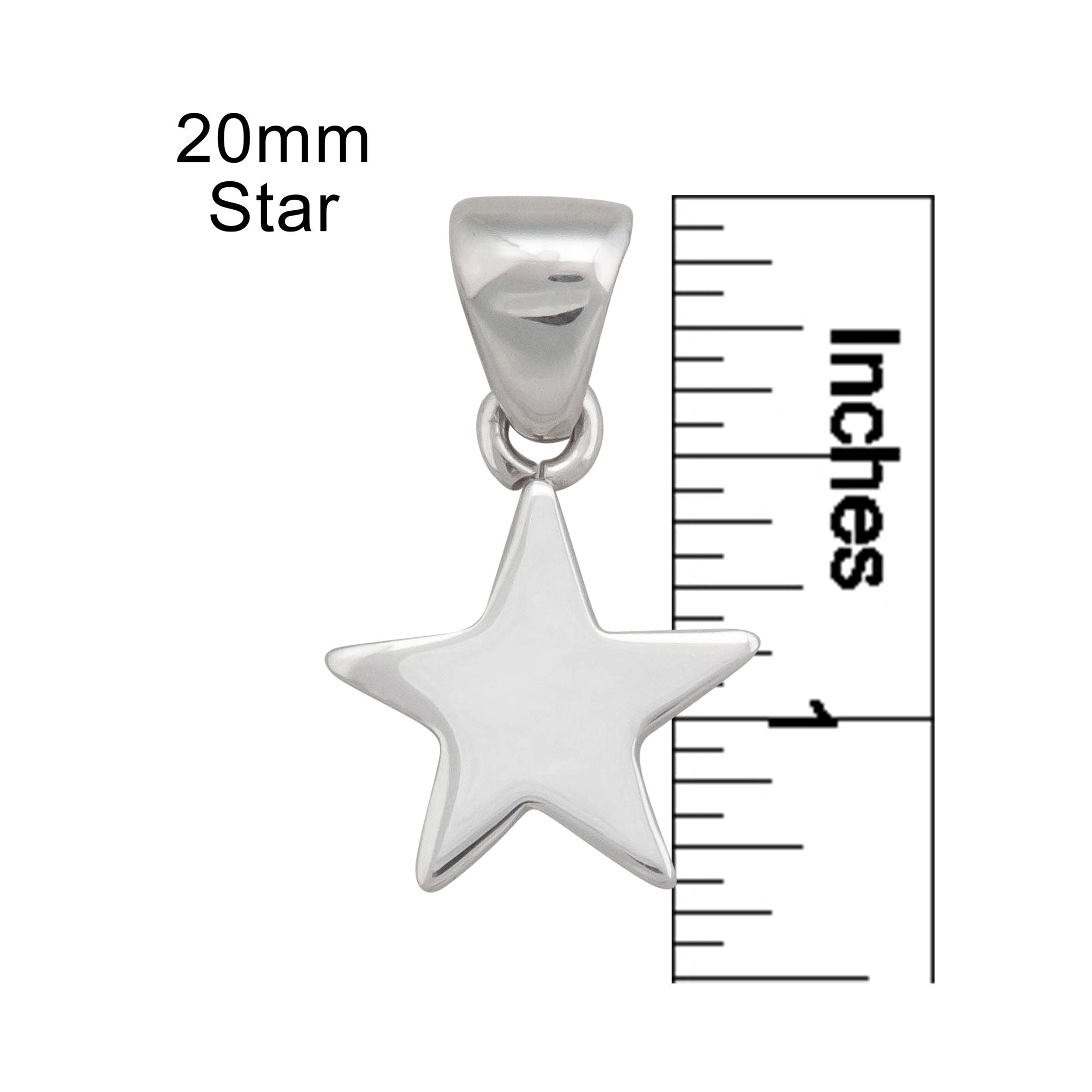 Sterling Silver Petite Star Pendant | Charles Albert Jewelry