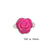 Sterling Silver Pink Resin Rose Adjustable Ring | Charles Albert Jewelry