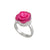 Sterling Silver Pink Resin Rose Adjustable Ring | Charles Albert Jewelry