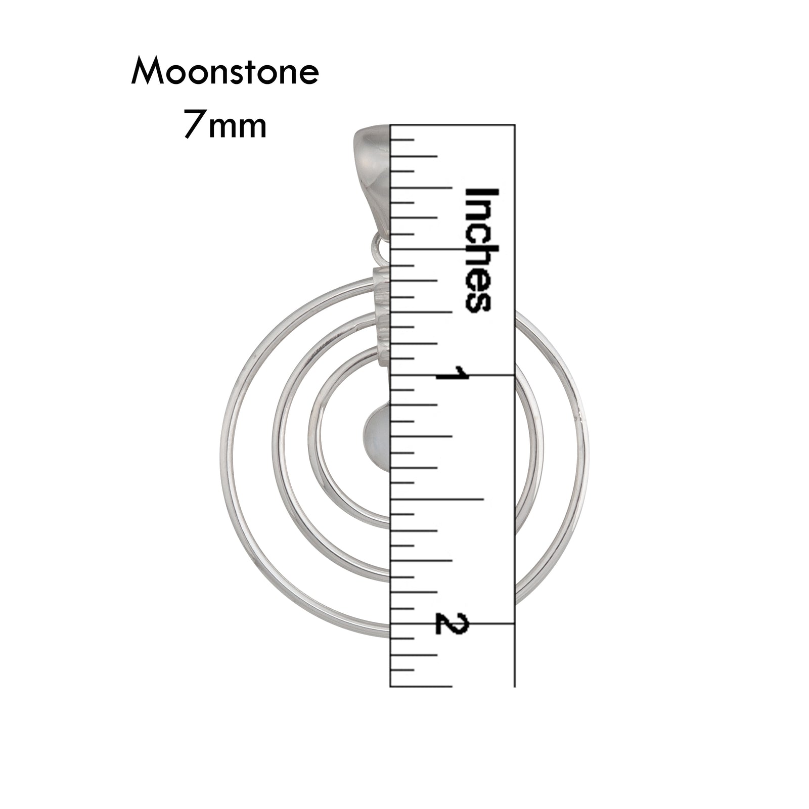 Sterling Silver Rainbow Moonstone Infinity Pendant | Charles Albert Jewelry