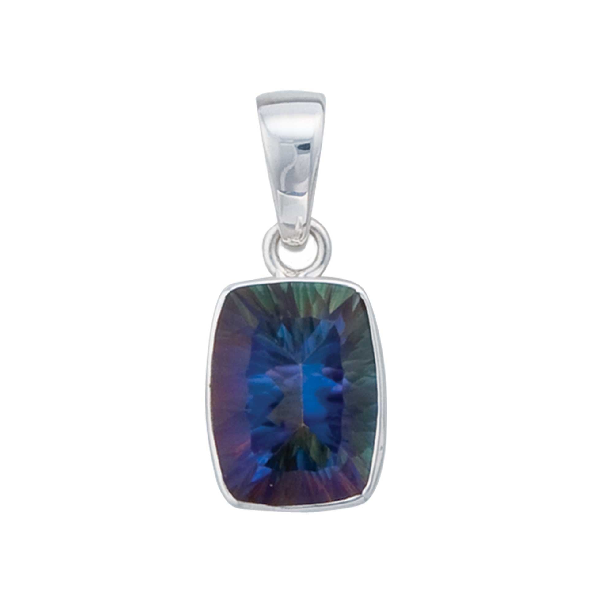 ランキング2025 Silver Sterling Rectangle Charles - Pendant Quartz Mystic その他