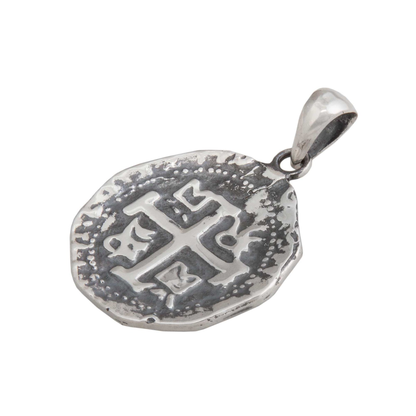 Sterling Silver Replica Treasure Coin Pendant | Charles Albert Jewelry
