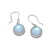 Sterling Silver Round Luminite Drop Earrings | Charles Albert Jewelry