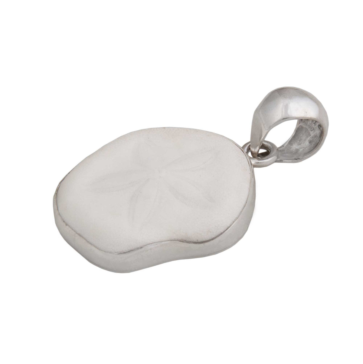 Sterling Silver Sand Dollar Shell Pendant | Charles Albert Jewelry
