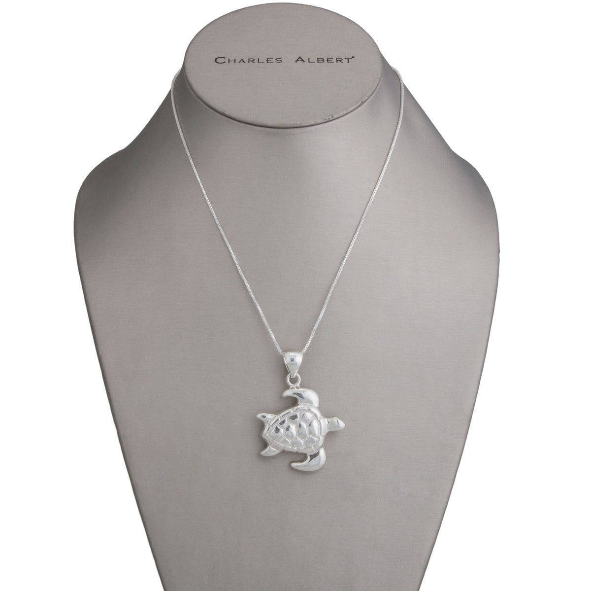Sterling Silver Sea Turtle Pendant | Charles Albert Jewelry