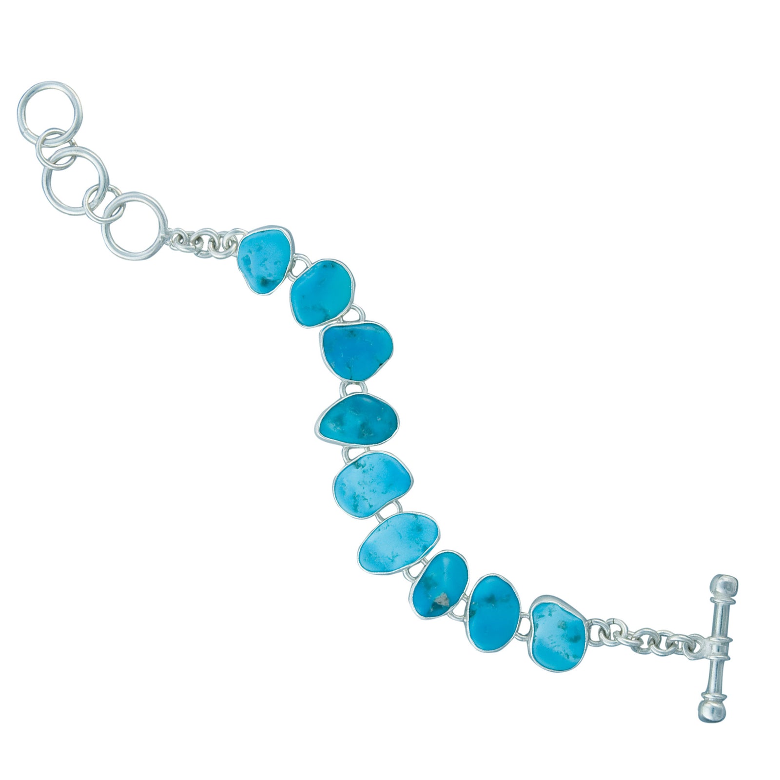 Sterling Silver Sleeping Beauty Turquoise Bracelet | Charles Albert Jewelry