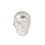 Sterling Silver Small Clear Quartz Skull Adjustable Ring | Charles Albert Jewelry