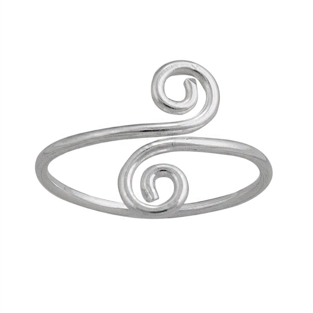 Orders Sterling silver viridian swirl enamel adjustable ring