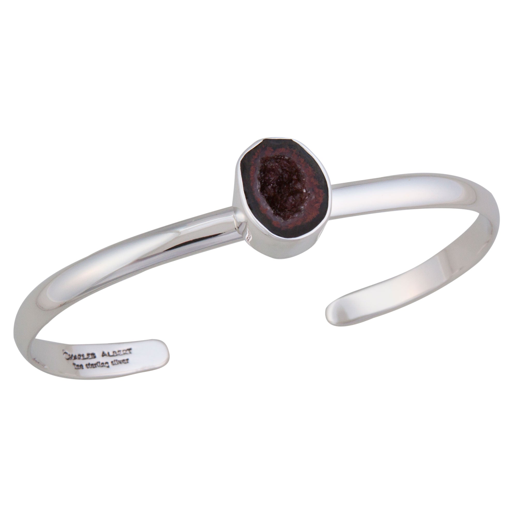 Sterling Silver Tabasco Geode Mini Cuff | Charles Albert Jewelry