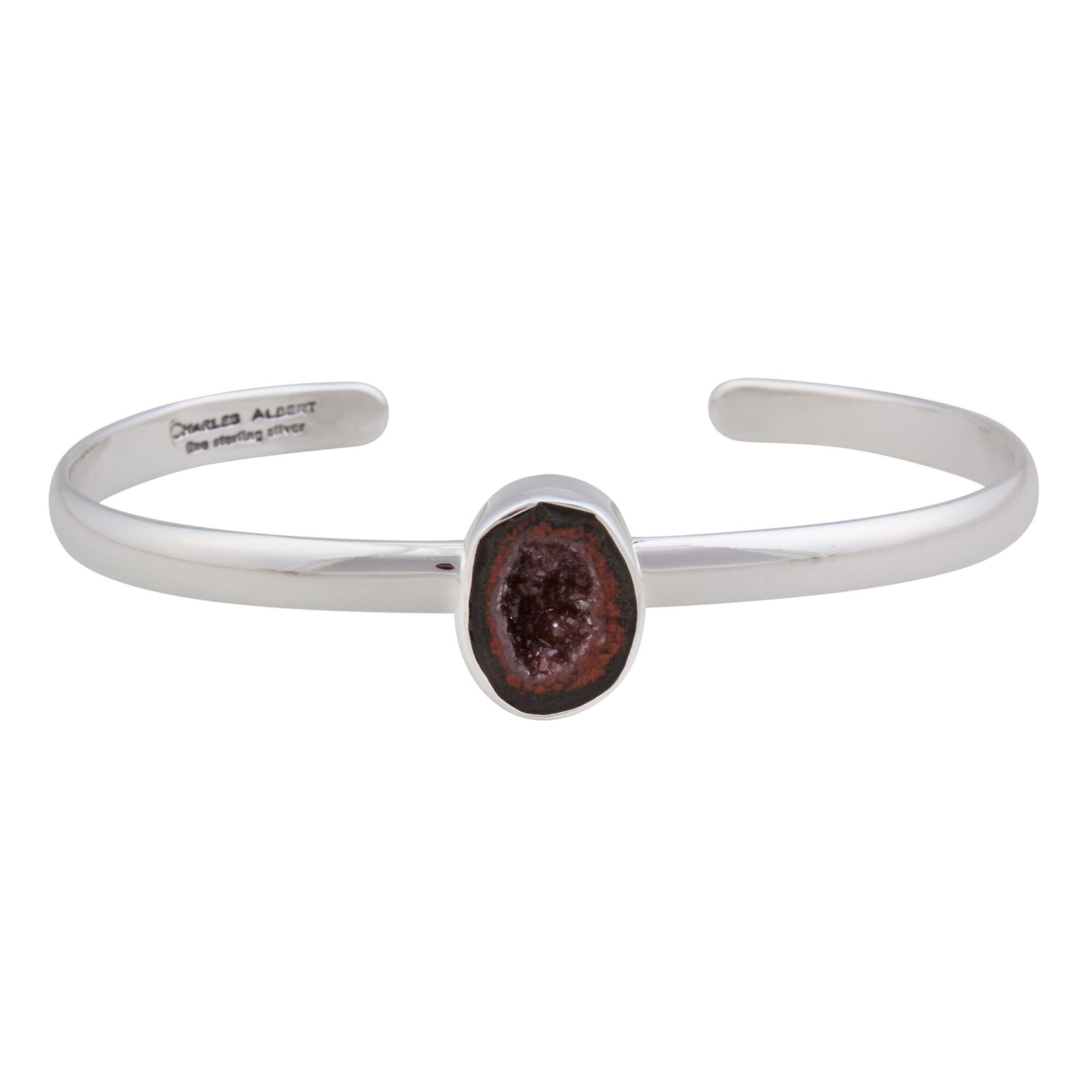 Sterling Silver Tabasco Geode Mini Cuff | Charles Albert Jewelry