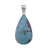 Sterling Silver Teardrop Aztec Lapis Pendant | Charles Albert Jewelry