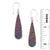 Sterling Silver Teardrop Rainbow Druzy Earrings | Charles Albert Jewelry