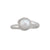 Sterling Silver White Pearl Petite Adjustable Ring | Charles Albert Jewelry