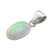 Sterling Silver White Synthetic Opal Pendant | Charles Albert Jewelry