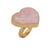 Sweetheart Alchemia Rose Quartz Heart Adjustable Ring | Charles Albert Jewelry