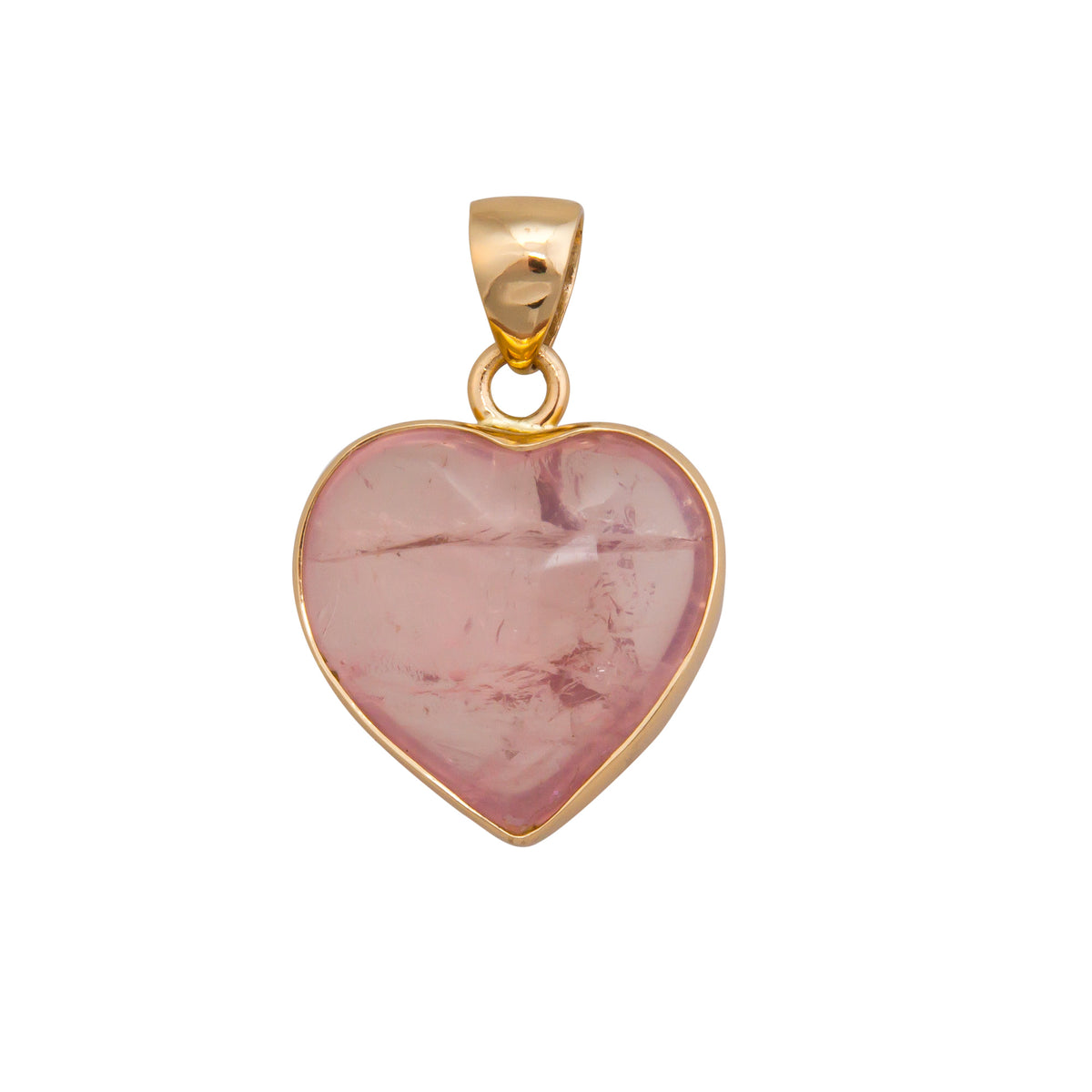 Sweetheart Alchemia Rose Quartz Heart Pendant | Charles Albert Jewelry