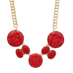 Alchemia Red Cinnabar Necklace | Charles Albert Jewelry