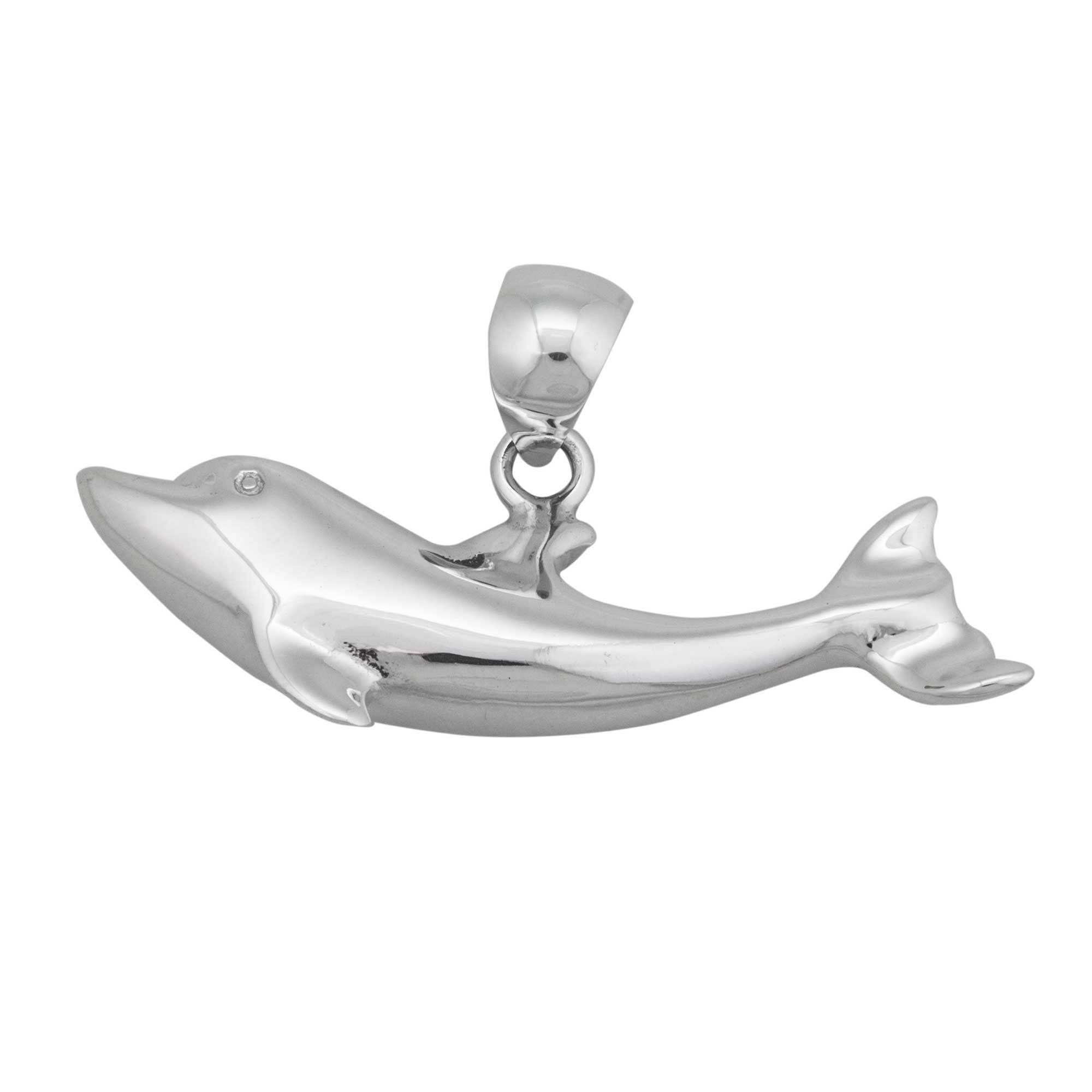 Sterling Silver Dolphin Pendant | Charles Albert Jewelry