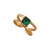 Alchemia Green Quartz Cuff Ring | Charles Albert Jewelry