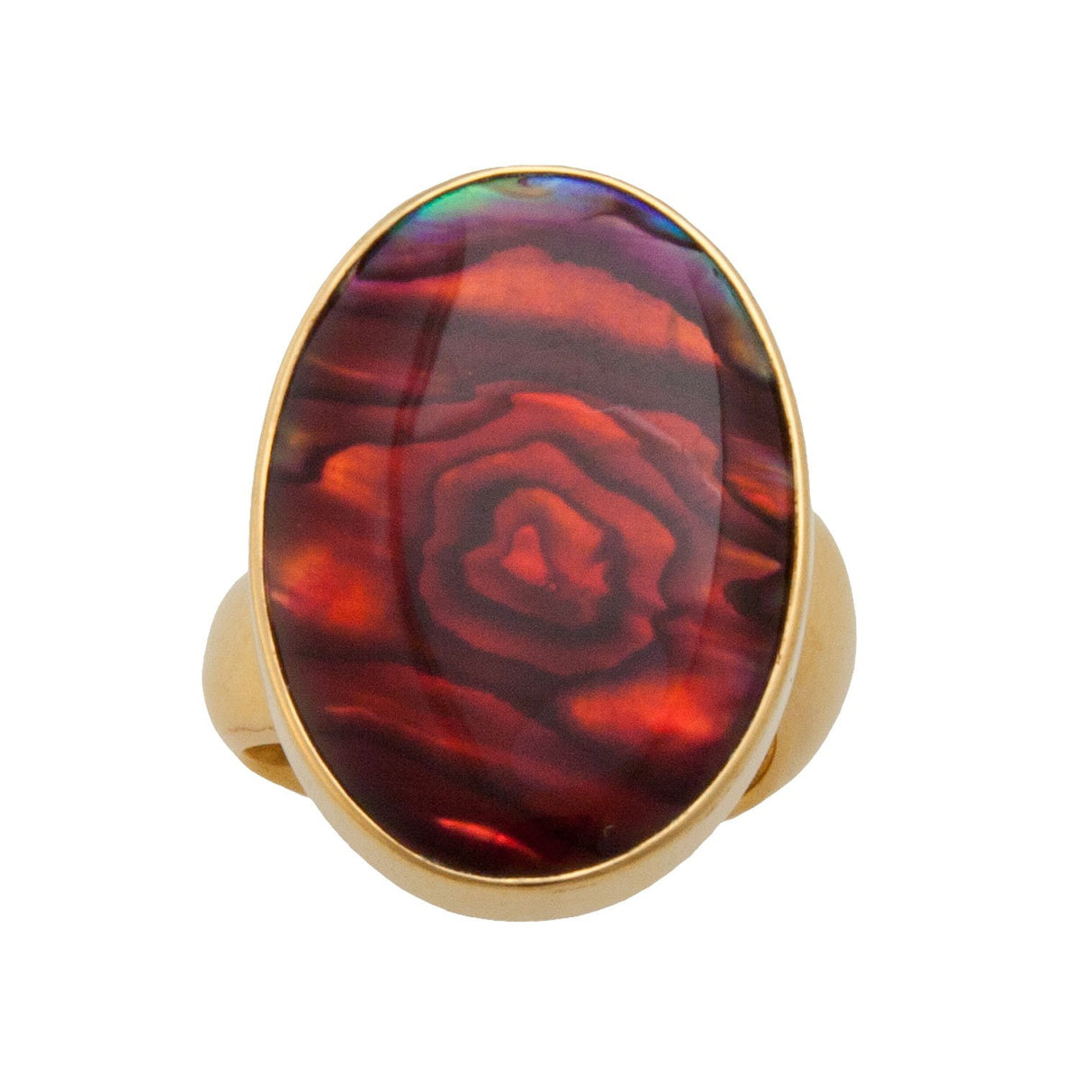 Alchemia Red Abalone Adjustable Ring | Charles Albert Jewelry