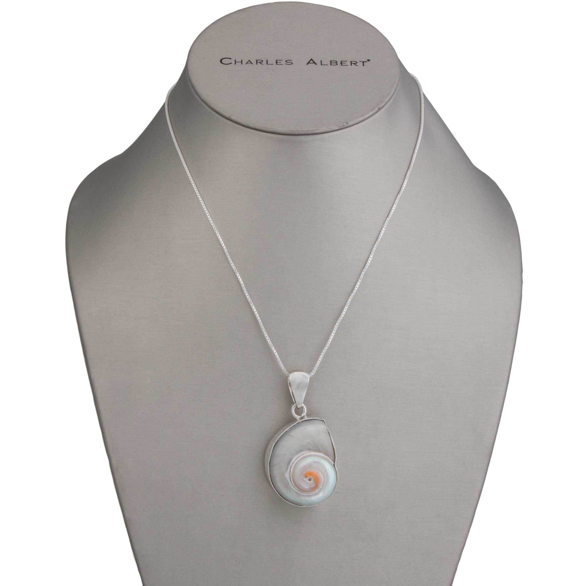 Sterling Silver Cinnerus Shell Pendant | Charles Albert Jewelry
