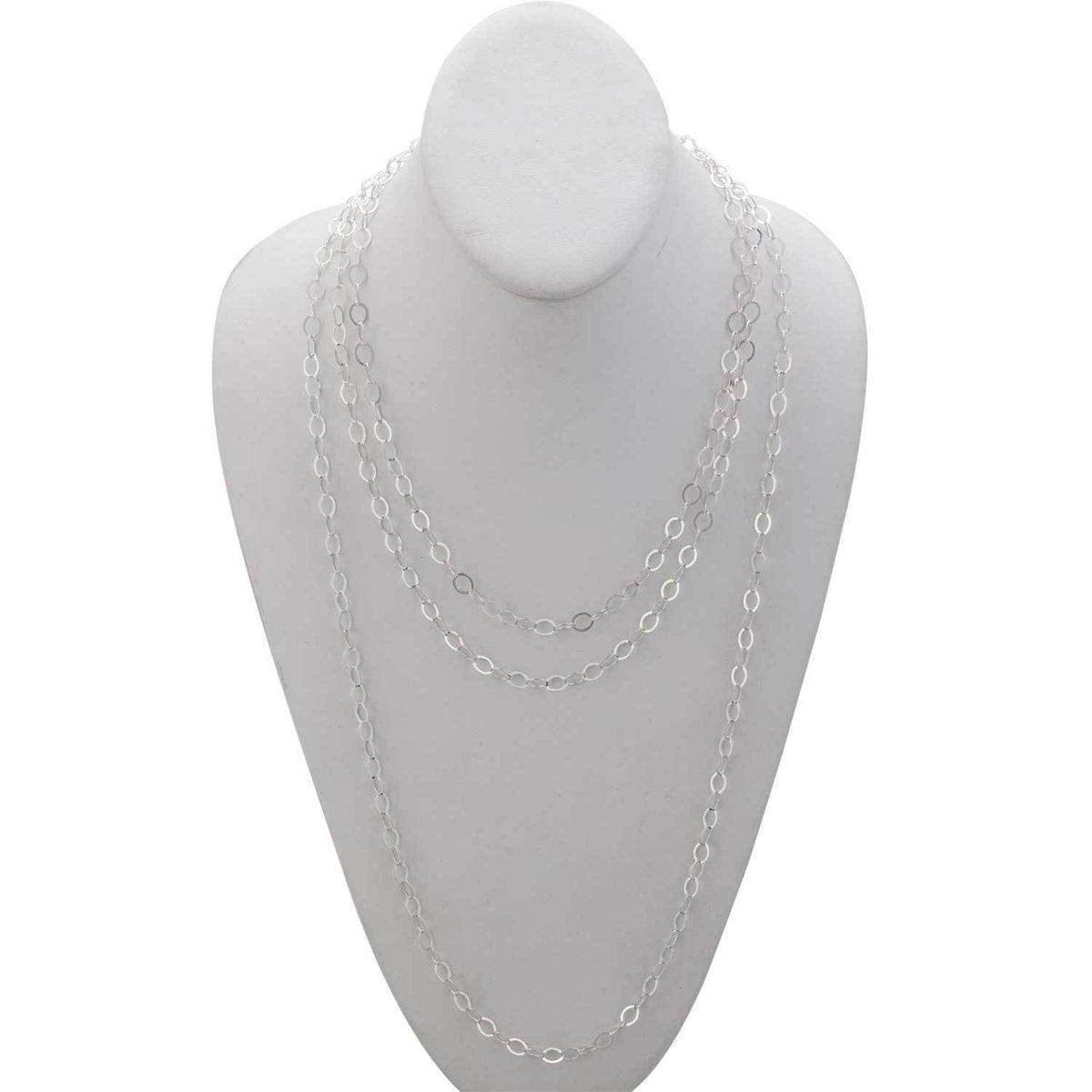 Sterling Silver Flat Oval Link Chain | Charles Albert Jewelry