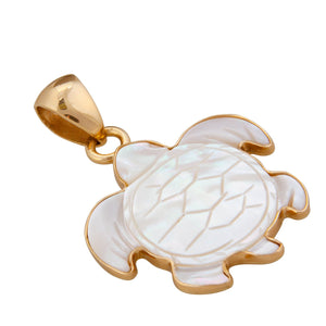 Alchemia Mother of Pearl Sea Turtle Pendant | Charles Albert Jewelry