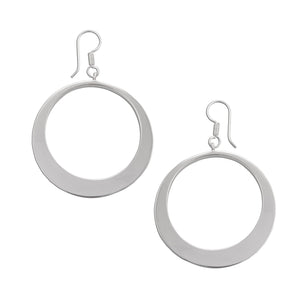 Sterling Silver Round Hoop Earrings | Charles Albert Jewelry